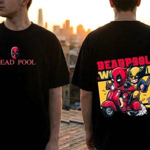 " DeadPool & Wolverine Action Ride " Unisex Oversized Graphic Tee