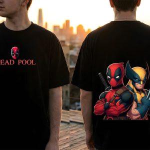 " DEADPOOL WOLVERINE BFF " Unisex Oversized Graphic Tee