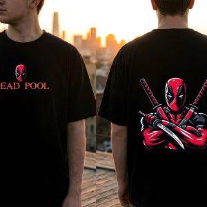 " DeadPool Knife On " Unisex Oversized Graphic Tee