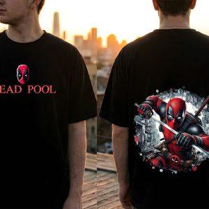 " Urban Slash - Deadpool " Unisex Oversized Graphic Tee