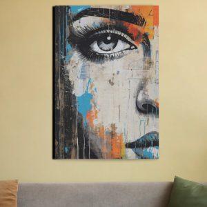 Abstract Spectrum Portrait | Oil Painting Canvas 20 x 30 Inches