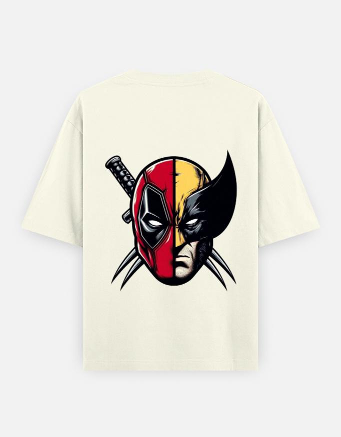 " Claws & Katanas " Unisex Oversized Graphic Tee - Image 9