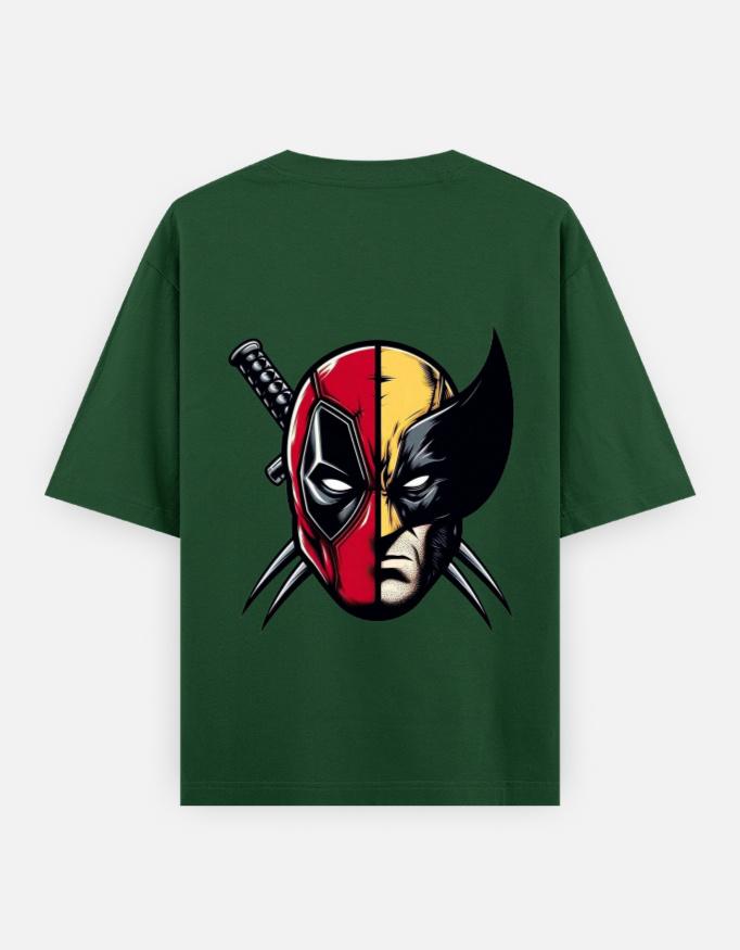 " Claws & Katanas " Unisex Oversized Graphic Tee - Image 7