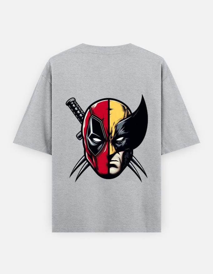 " Claws & Katanas " Unisex Oversized Graphic Tee - Image 5