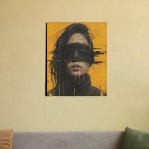 Gilded Eclipse Portrait Canvas Art