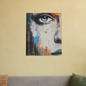 Abstract Spectrum Portrait | Oil Painting Canvas